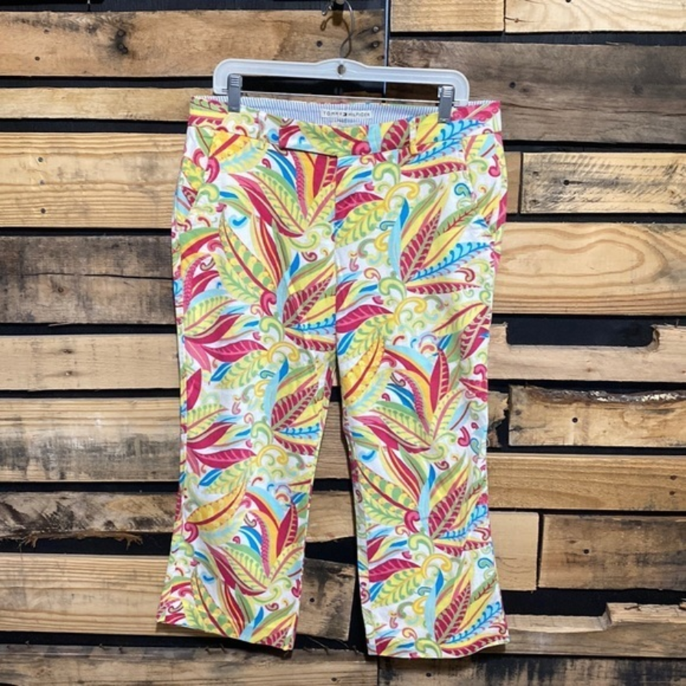 Vintage Tommy Hilfiger Pants‎ Womens 10 Loud Waffle Mod Groovy Crop Flare Retro